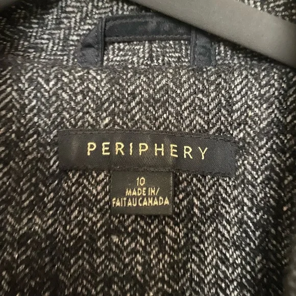 Periphery Grey Wool Jacket - Picture 3 of 4